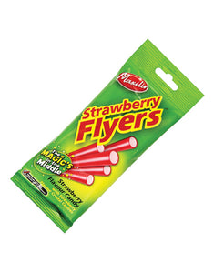 Liquorice Flyers With Strawberry Centre - 12 x 90gm Pack