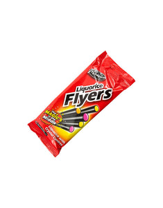 Liquorice Flyers With Crystal Centre 12 x 75gm Pack
