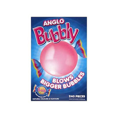 Anglo Bubbly Bubble Gum - 240 Pack