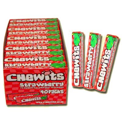 Chewits Strawberry Flavoured Sweets - 40 Pack
