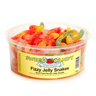 Fizzy Jelly Snakes - 600g Tub