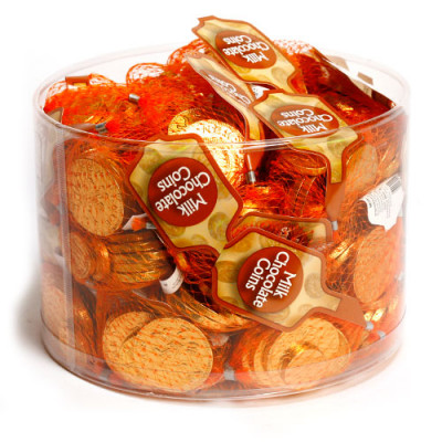 Gold Coins Chocolate Money in Nets - 60 x 25g Nets