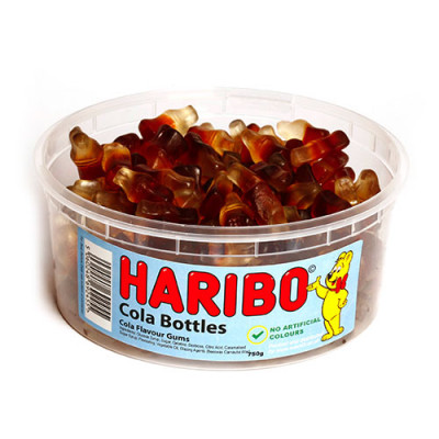 Haribo Cola Bottles - 750g Tub