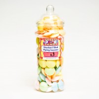 Sherbet Filled Flying Saucers In a large Victorian Jar -200g Sherbet Filled Flying Saucers In a large Victorian Jar -200g