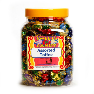 A Jar of Walkers Assorted Olde English Toffees - 1.2Kg Jar