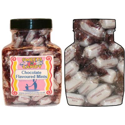 A Jar of Chocolate Flavoured Mints - 1.5 Kg Jar