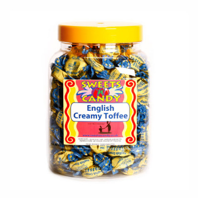 A Jar of Walkers English Creamy Toffees - 1.2Kg Jar