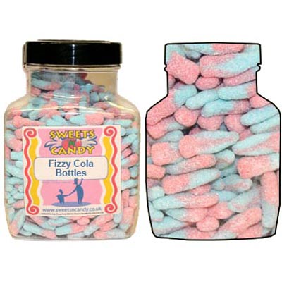 A Jar of Fizzy Blue Cola Bottles - 1.5Kg Jar