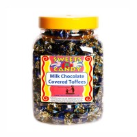A Jar of Walkers Milk Chocolate Covered Toffees - 1.2Kg Jar A Jar of Walkers Milk Chocolate Covered Toffees - 1.2Kg Jar