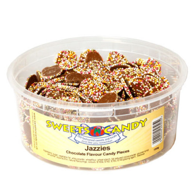 Jazzies Milk Chocolate Flavour Candy Pieces - 750g Tub