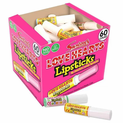 Love Hearts Lipsticks - 60 Pack