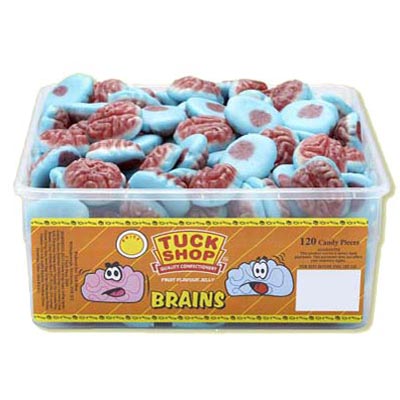Jelly Fruit Flavoured Brains - 120 Pack