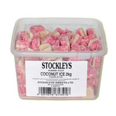 Stockleys Hand Cut Coconut Ice - 2Kg Pack