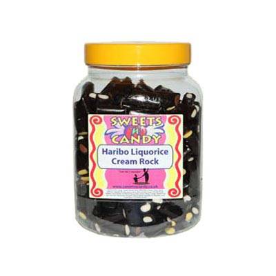 Liquorice Cream Rock in a Jar - 1.5Kg Jar