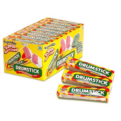 Drumstick Super Soft Chews Raspberry and Milk Flavour - 36 Pack