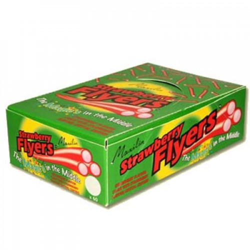 Liquorice Flyers With Strawberry Centre 40 Pack
