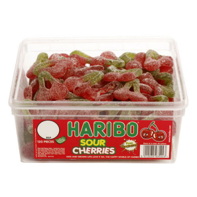 Haribo Sour Cherries - 120 Pack