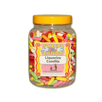 A Jar of Liquorice Comfits - 2Kg Jar