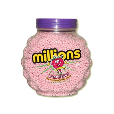 Millions- Raspberry Flavour Chewy Sweets - 2.27 Kg Jar