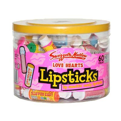 Love Hearts Lipsticks - 60 Pack