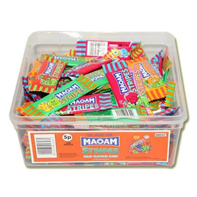Maoam Stripes Fruit Flavoured Chews - 120 Pack