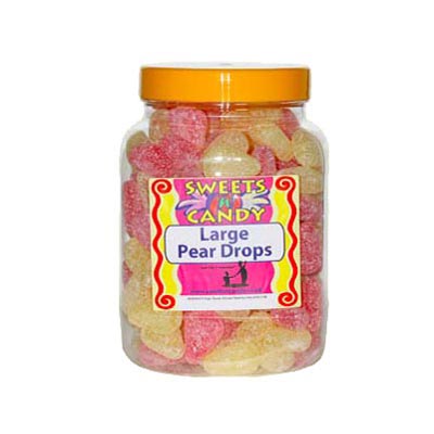 Pear Drops (Large) Old fashioned Sweets in a Jar - 2Kg jar