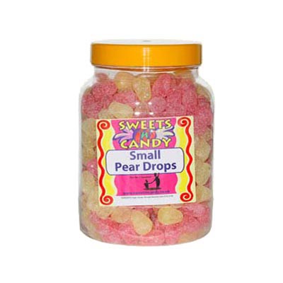Pear Drops (Small) Old Fashioned Sweets in a Jar - 2Kg Jar