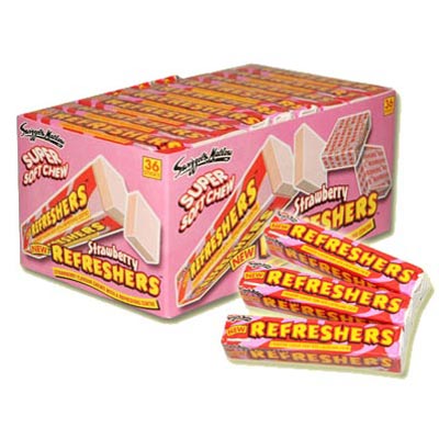 Refreshers Strawberry Flavour Chews - 36 Pack