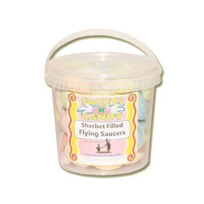 Flying Saucers In A Tub - 1 Ltr Tub -Approx 60 sweets