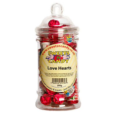 Swizzels Love Hearts - 250g Victorian Jar