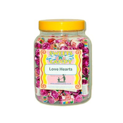 A Jar of Swizzels Lovehearts - 1.5Kg Jar