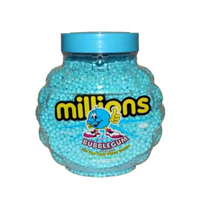 Millions - Bubble Gum Flavour Chewy Sweets - 2.27 Kg Jar