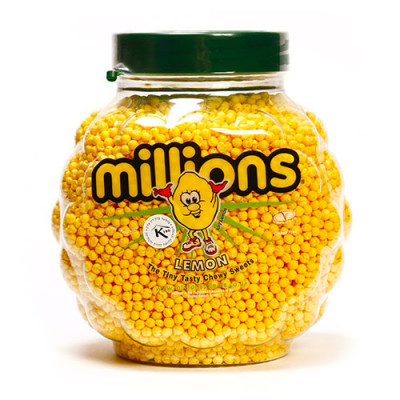 Millions -Banana Flavour Chewy Sweets - 2.27 Kg Jar