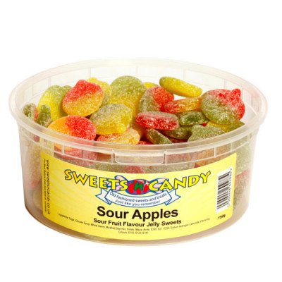 Sour Apples Fruit Flavour Jellies - 750g Tub