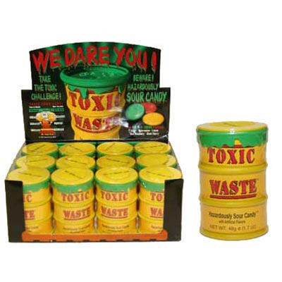 Toxic Waste Very Sour Candy - 12 Pack