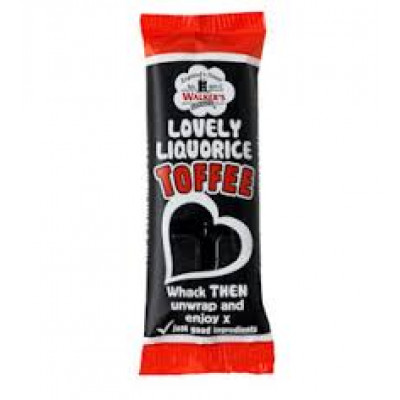 Walkers Lovely Liquorice Toffee - 24 x 50g Pack